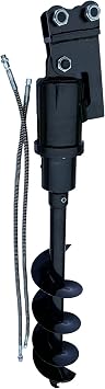 Heavy Duty Hydraulic Auger Attachment for HITACHI EX08 1 Ton Mini Excavator Micro Digger or Similar Machines with Pins