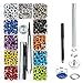 Multi-Color Grommets Kit 400 Sets 3/16 Inch, Lynda Metal Eyelets with 4 Pieces Installation Tools for Craft Making, Repair and Decoration.