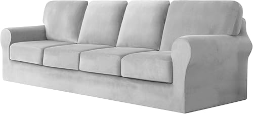 Miniatura 47 de Funda de sofá con fundas de cojín de asiento separadas y fundas de respaldo, fundas elásticas para sofá Ektorp, elegante protector de sofá de