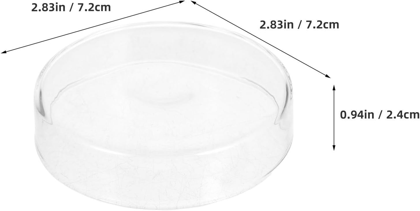 2pcs Glass Candle Chimney Tube Cover, Open Ended Cylindrical Hurricane Candle Holder Covers with High Transparency and Easy to Clean, for Outdoor and Holiday Christmas Decor