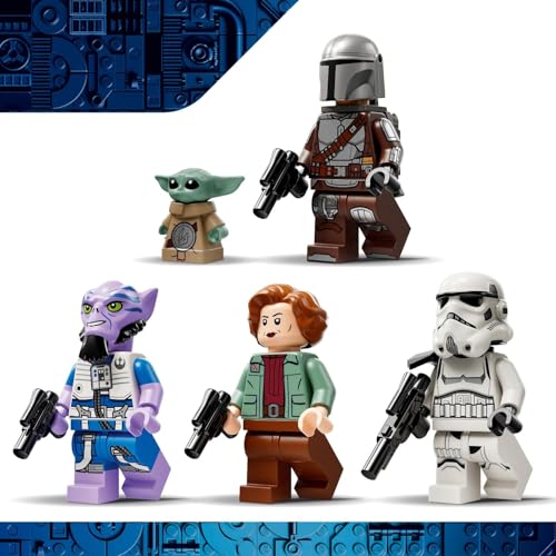 Image of LEGO Star Wars: The Mandalorian and Grogu The Razor Crest - Vehicle Toy Building Set - 75447