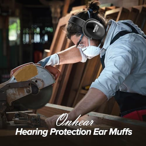 Onhear Ear Protection Headphones for Adults Kids, Noise Cancelling Headphones for Autism, Adjustable Noise Cancelling Ear Muffs, Earmuffs Hearing Protection, Effective Ear Muffs for Noise Reduction - Image 5