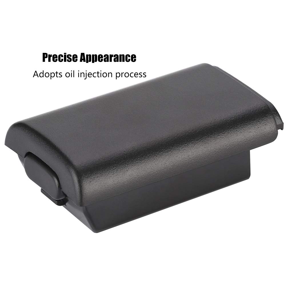 5 PCS Shell Batteria per Controller Xbox 360 Kit di Copertura Custodia Batteria di Ricambio Universale per Xbox 360(Nero)
