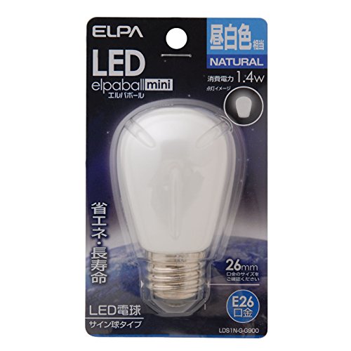 �G���p (ELPA) LED�d���T�C���� E26 �����F���� �����p LDS1N-G-G900