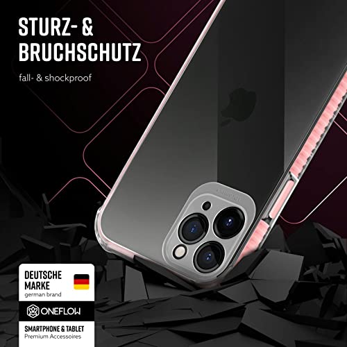 Coque Apple iPhone 11 Pro ONEFLOW rose transparente silicone avec protection 3D
