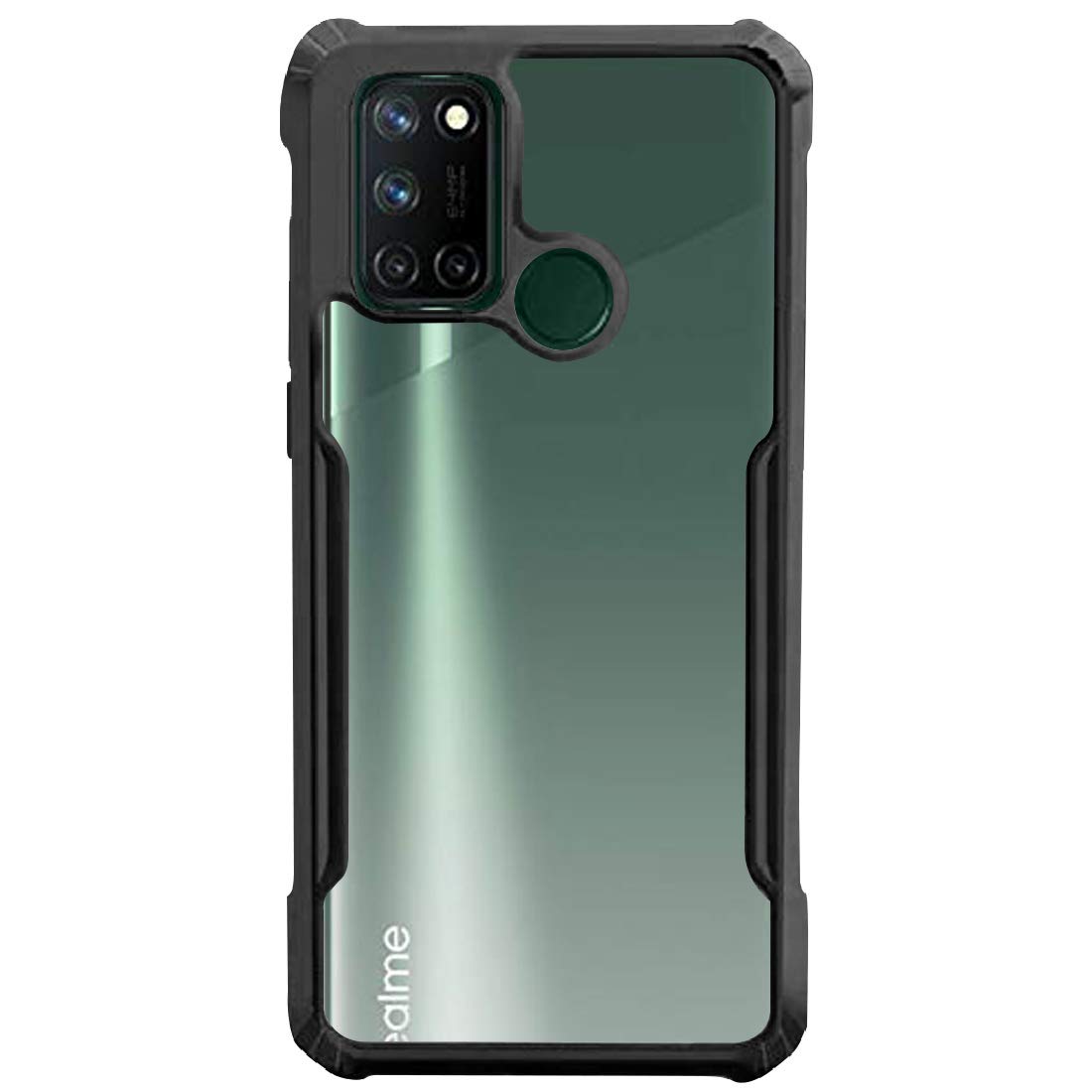 Amazon Brand - Solimo Mobile Cover (Soft & Flexible Shockproof Back Case with Cushioned Edges) for Realme 7i / Realme C17 (Black) (B08SLYS6DZ) Amazon Price History, Amazon Price Tracker