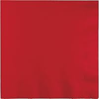 Vista 55 de Creative Converting Touch of Color - Servilletas de papel de 2 capas, 50 unidades, color rojo clásico