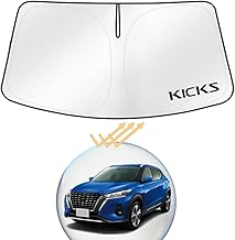 XIKER 日産 キックス P15系 専用 サンシェード フロントガラス用 暑さ対策 軽量 コンパクト 紫外線カット 劣化防止 折りたたみ収納 カーサンシェード 断熱 日よけ 収納袋付き 簡単取付 プライバシー保護 車用グッズ