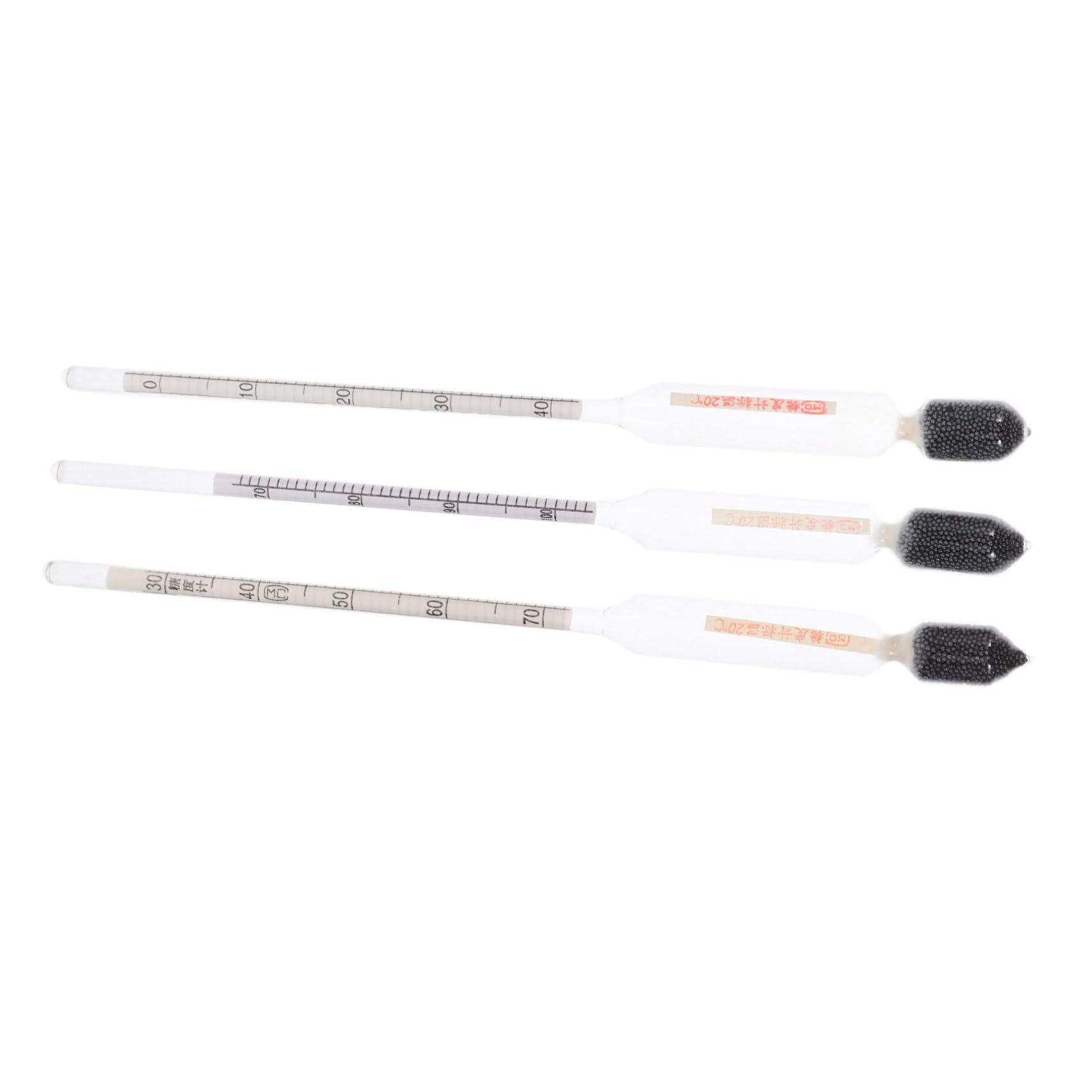 HEALLILY 3pcs Maple Syrup Hydrometers Sugar Measure Gauge Beer Wine Scales Syrup Density Meter