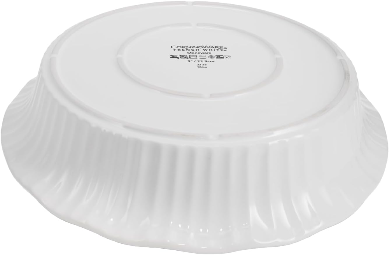 CorningWare FW111 French White 9 in Pie Plates (4-Pack)