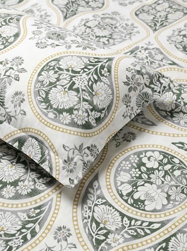 Image of Mafatlal 186 TC Grace Cotton Bedsheet for Single Bed | 90 x 60 Inch | Soft, Breathable & Durable Pure Cotton Fabric | Includes Pillow Cover | Ash Grey