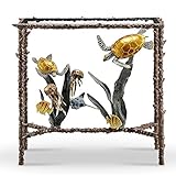 SPI Aluminum Turtle and Sealife Console Table