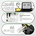 RATTMMOTOR Automatic Lubricating Oil Pump 110V 2L, Electromagnetic Lubrication Pump Digital Numerical Control Dual Digital Display with Pressure Gauge for CNC Machine