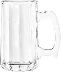 Caneca de Vidro Canelada Para Chopp