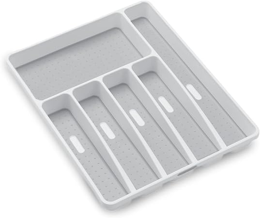 madesmart Classic Large Silverware Tray - White |CLASSIC COLLECTION |