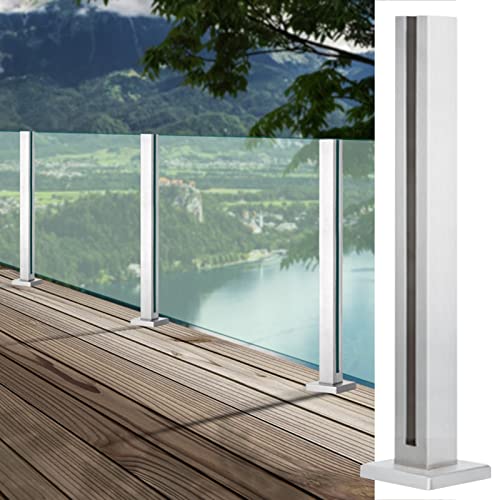Poste de barandilla de vidrio para terraza exterior y cercados de piscina modernos