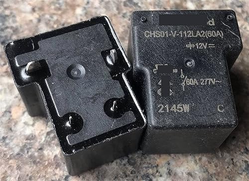 Relé 4 Pines CHS01-V-112LA2 de 60A para automoción MOBYAT 12V 1 Uds