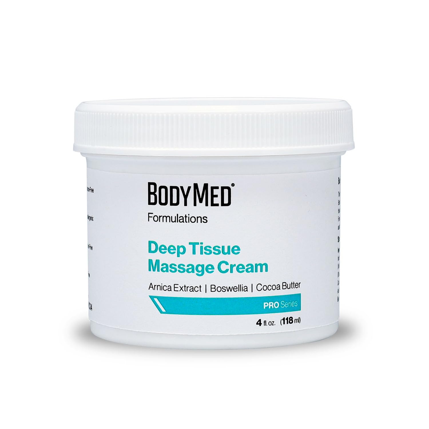 BodyMed Formulations Deep Tissue Massage Cream, 4 oz. – Fragrance-Free, All-Natural Lotion for Massage Therapy – Leaping Bunny Certified – with Arnica Extract & Jojoba – Non-Staining, & Paraben Free
