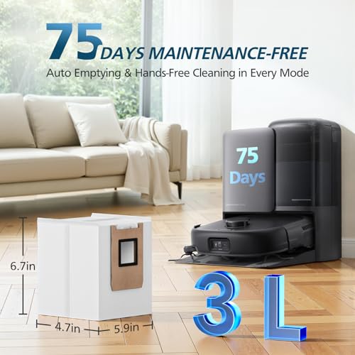 Image of E25 E28 Accessories for eufy E25 / E28 Robot Vacuum | Replacement Parts: Dual Main Roller Brushes, 2*Mopping Rollers, 6*Side Brushes, 4*HEPA Filters, 6*Dust Bags, 1*Cleaning Tool