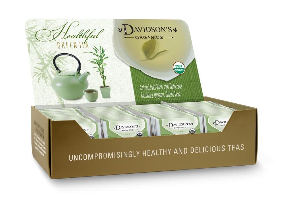 Davidson'sOrganics, Assorted Green Teas, 100-count Individually Wrapped Tea BagsUSDA Organic