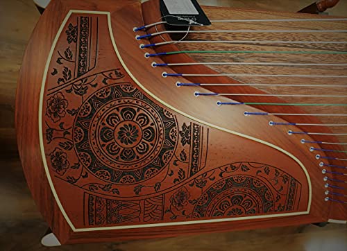Dunhuang Yun Burma Padauk Guzheng With Chinese Patterns #TOP1