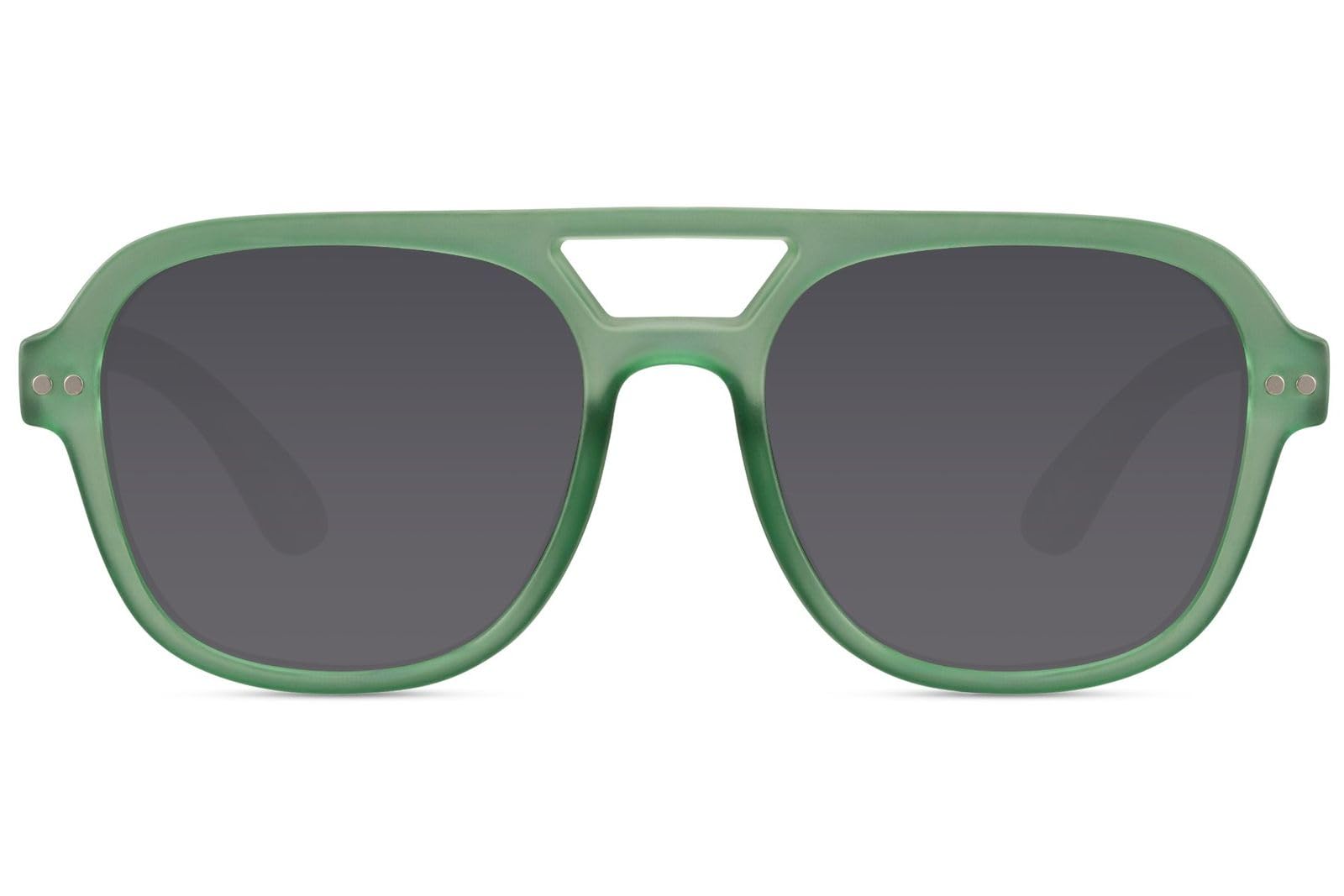 styleBREAKER Lunettes de soleil pour enfant - Durables - 100 % polyester recyclé et UV400 - Lunettes d'aviateur cool (environ 5-10 ans) - Avec pochette en tissu et chiffon en microfibre