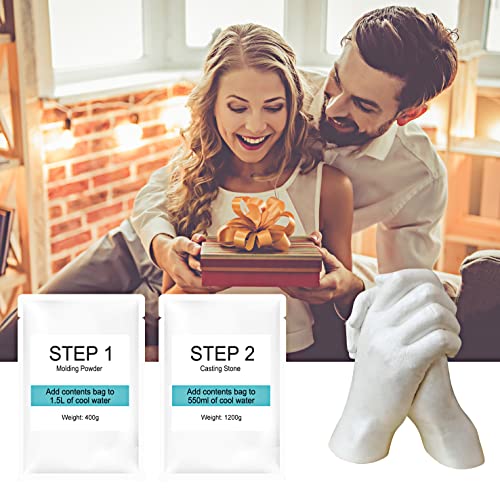 Hand Casting Kit Couples - Plaster Hand Mold Casting Kit, Anniversary Diy Gift For Couple Gifts For Boyfriend Girlfriend, Wedding Gift, Parent-Child Hand Model Kit (Couples Casting Kit (2 Hands)) #TOP4