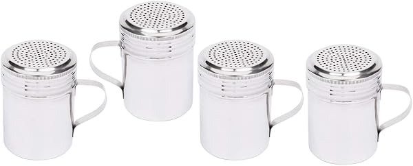 Tezzorio Set of 4 Stainless Steel Dredge Shakers