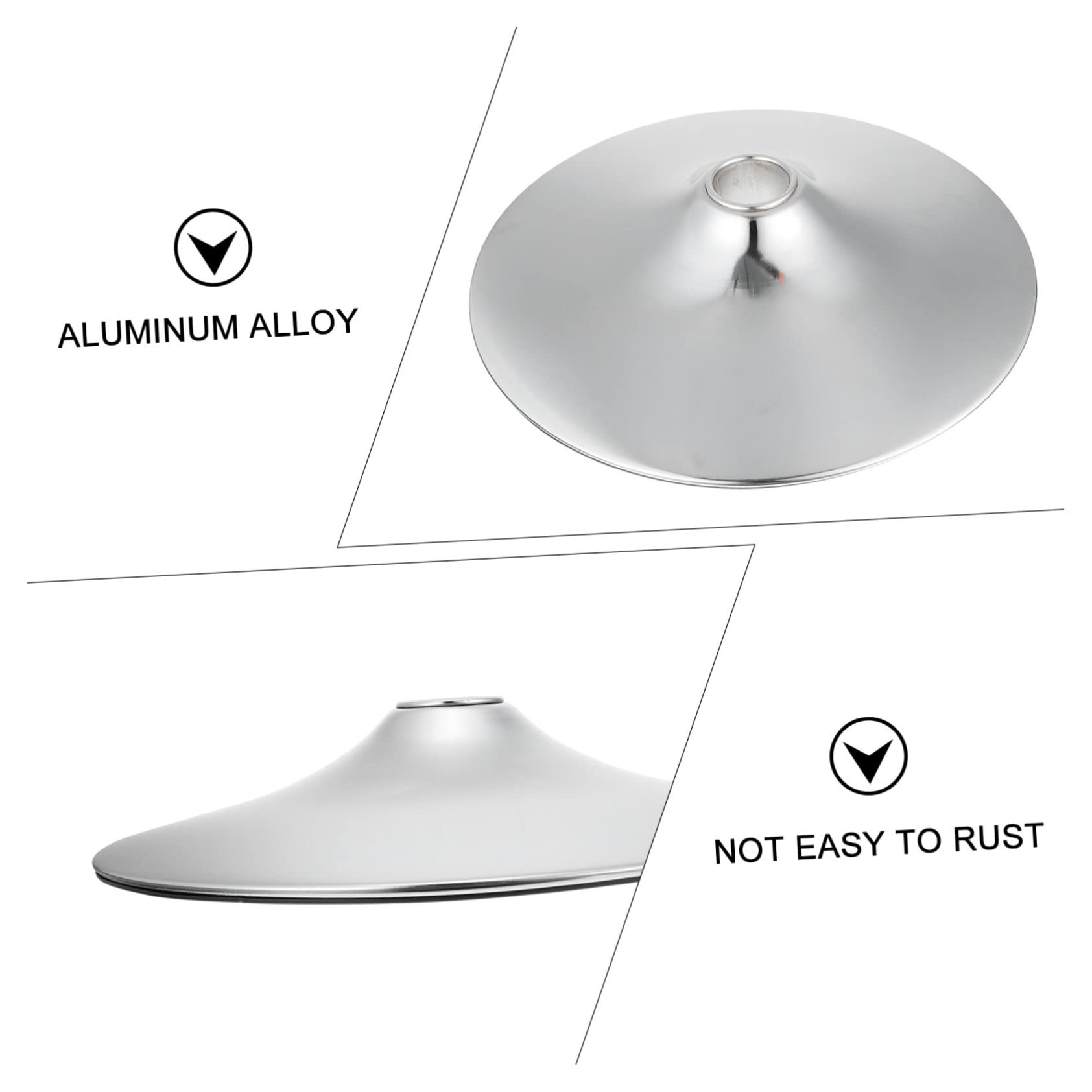 Ciieeo Base Design Semplice e Creativo in Lega di Alluminio Pratica e Resistente Rotonda per Tavolo e Sedia per Soggiorno