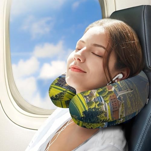 Almohada de viaje espuma viscoelástica tamaño único miniatura 3