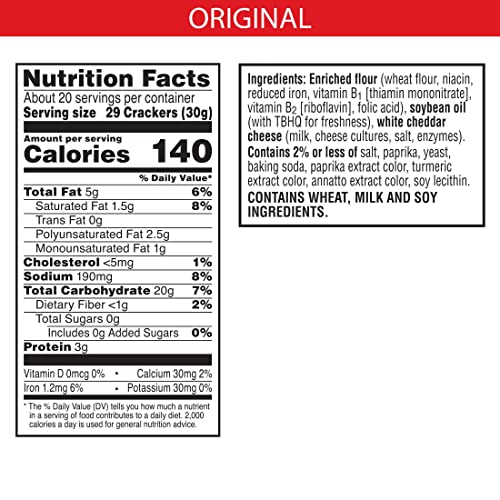 Cheez-It Scooby-Doo! Cheese Crackers, Baked Snack Crackers, Office And Kids Snacks, Original, 21Oz Box (1 Box) #TOP1