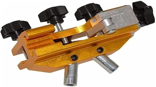 Miniatura 8 de LIYYA Juego de sacapuntas de cadena de motosierra, plantilla de afilado de cadena de motosierra de aleación, herramienta de afilado de motosierra