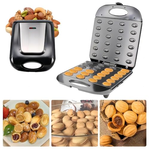 Walnut Cookie Maker 24 Holes Mold Maker Electric Walnut Cake Maker Mini Nut Waffle Bread Machine Sandwich Iron,Toaster Baking Breakfast Pan by KAGOR - Image 3