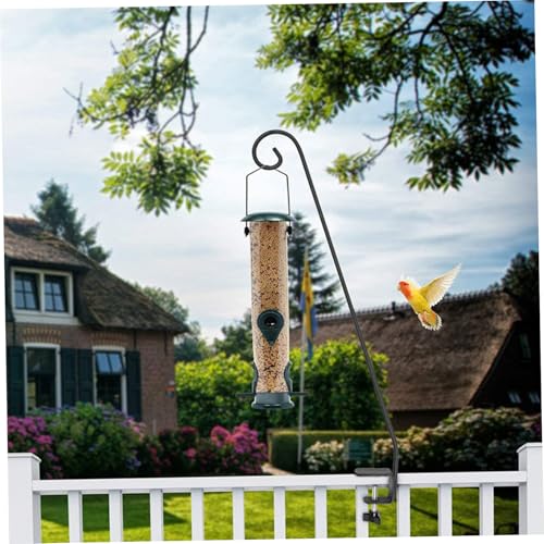Crochet mangeoire oiseaux balcon 11kg support robuste réglable 81 cm