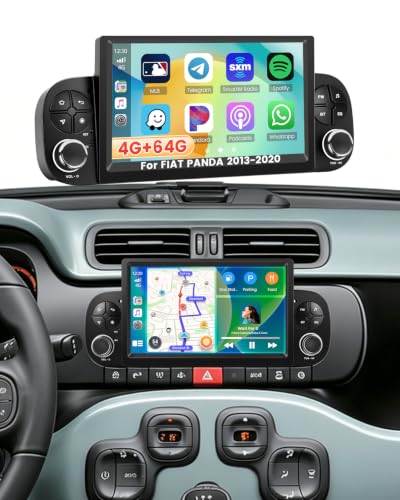 Roinvou 4+64G 7'' Radio Android 15 para FIAT Panda 2013-2020 Incell Screen