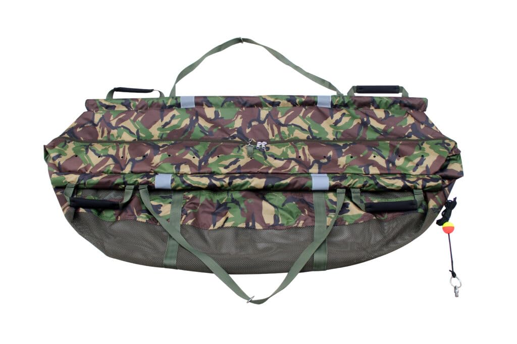 Camo Carp Fishing Cradle & Retainer Sling Combo (Retainer Sling)