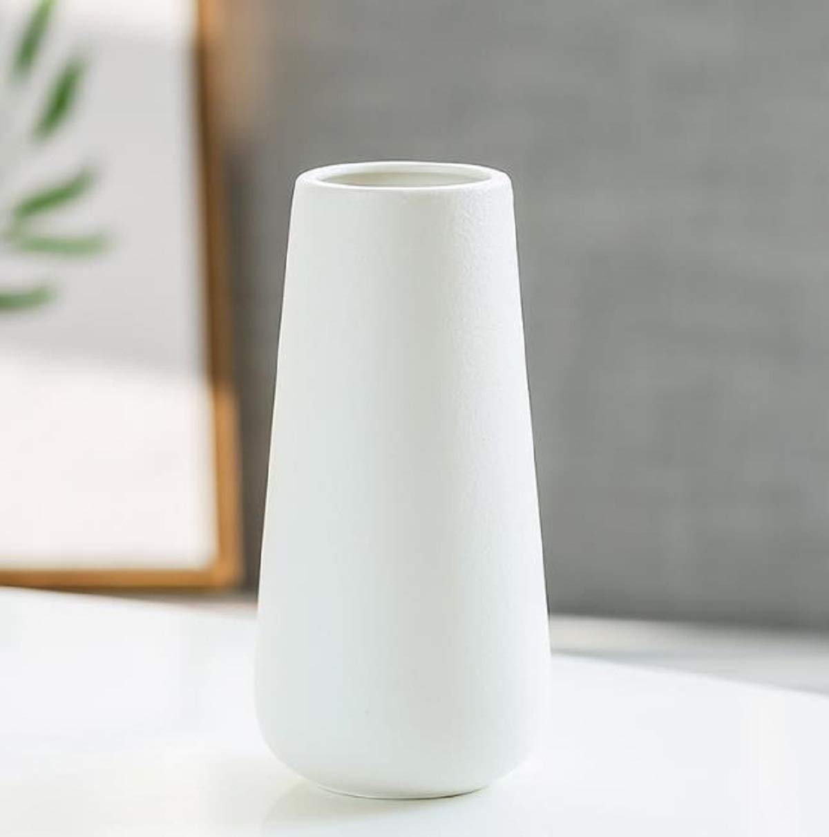 Amazon.co.jp: かびん フラワーベース ホワイト白 セラミック 陶器