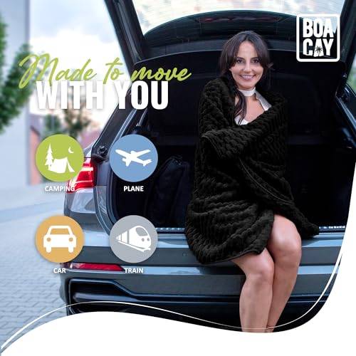 Boacay BCY-BLK-HCMB Packable Travel Blanket thumb #4