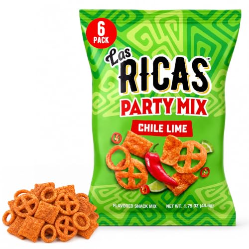 Las Ricas Chili Lime Party Snack Mix, 6 Pack, 1.75oz