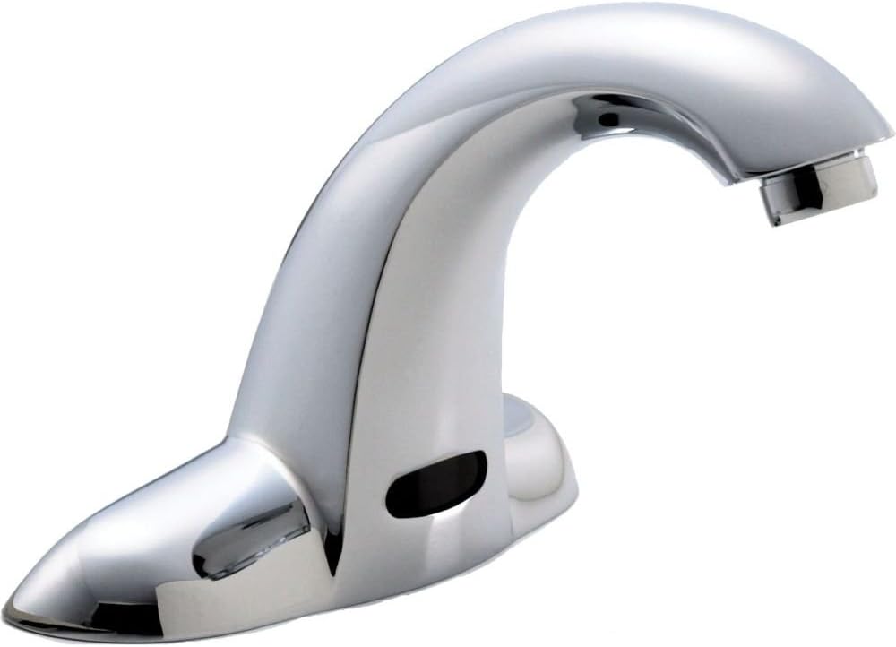 Delta Faucet 591T1250 Electronics Battery Operated Electronic Bathroom Faucet, Chrome,6.50 x 6.25 x 6.50 inches