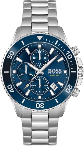 BOSS Center Court Reloj cronógrafo de acero inoxidable para hombre, resistente al agua