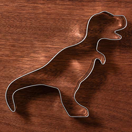 Liliao Cookie Cutters Dinosaur Cookie Cutter Set Kids Birthday, 3 Pieces, T-Rex, Brontosaurus And Dinosaur Footprint Biscuit Sandwich Bread Cutters, Stainless Steel #TOP7