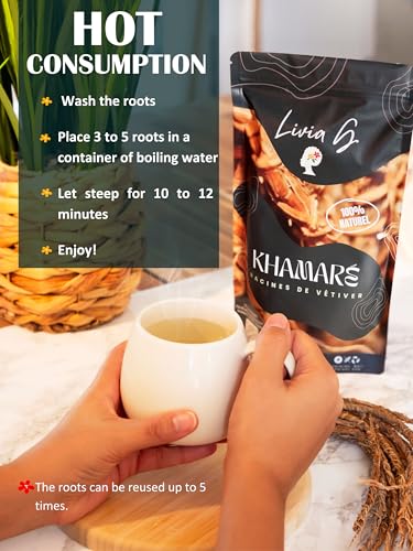 african vetiver roots  pack of 25 large 12-16 inch stems - khamare gongolili cepp  natural detox herb for feminine care yoni steaming body wellness amp aromatherapy