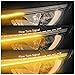 Ejoyous LED Headlight Strip Lights Exterior DRL 2 Pcs 24 Inches Cuttable Flexible Daytime Running Light Strips Switchback Car Turn Tube Lights Decorative Lamp White