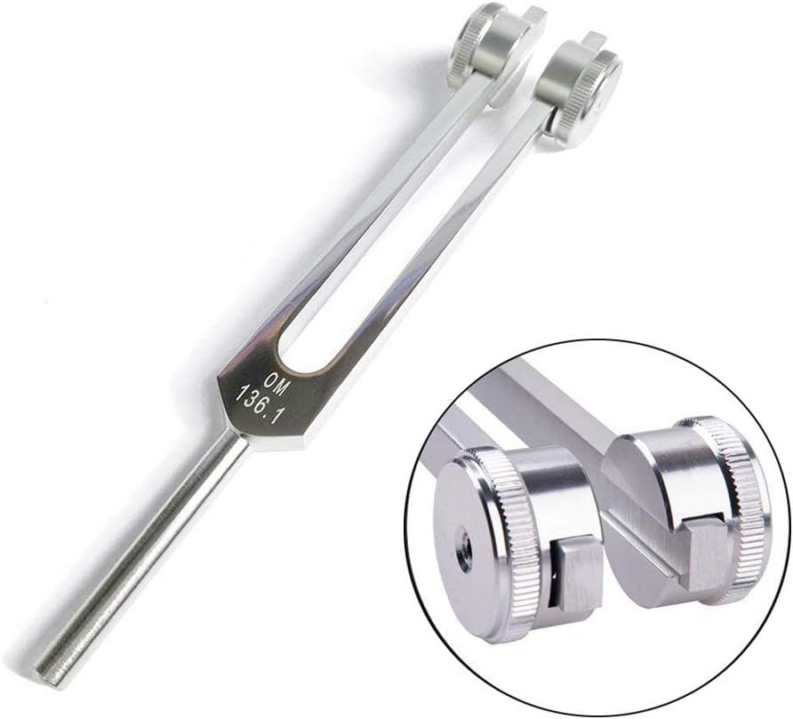 Tuning Fork, OM 136.1 HZ Tuning Fork - Chakra Tuning Energy Forks Effective for Immune System and Circulatio, Heart Chakra, Meditation, Yoga, Perfect Healing Musical Instrument
