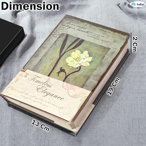 Image of FunBlast Aesthetic Diary for Girls - Kawaii Diaries, Stylish Diary, Notebooks Diary for School, Home, Office, Travel Diary & Notebook - A5 Size (114 Sheets, 228+ Pages) (White Flower)