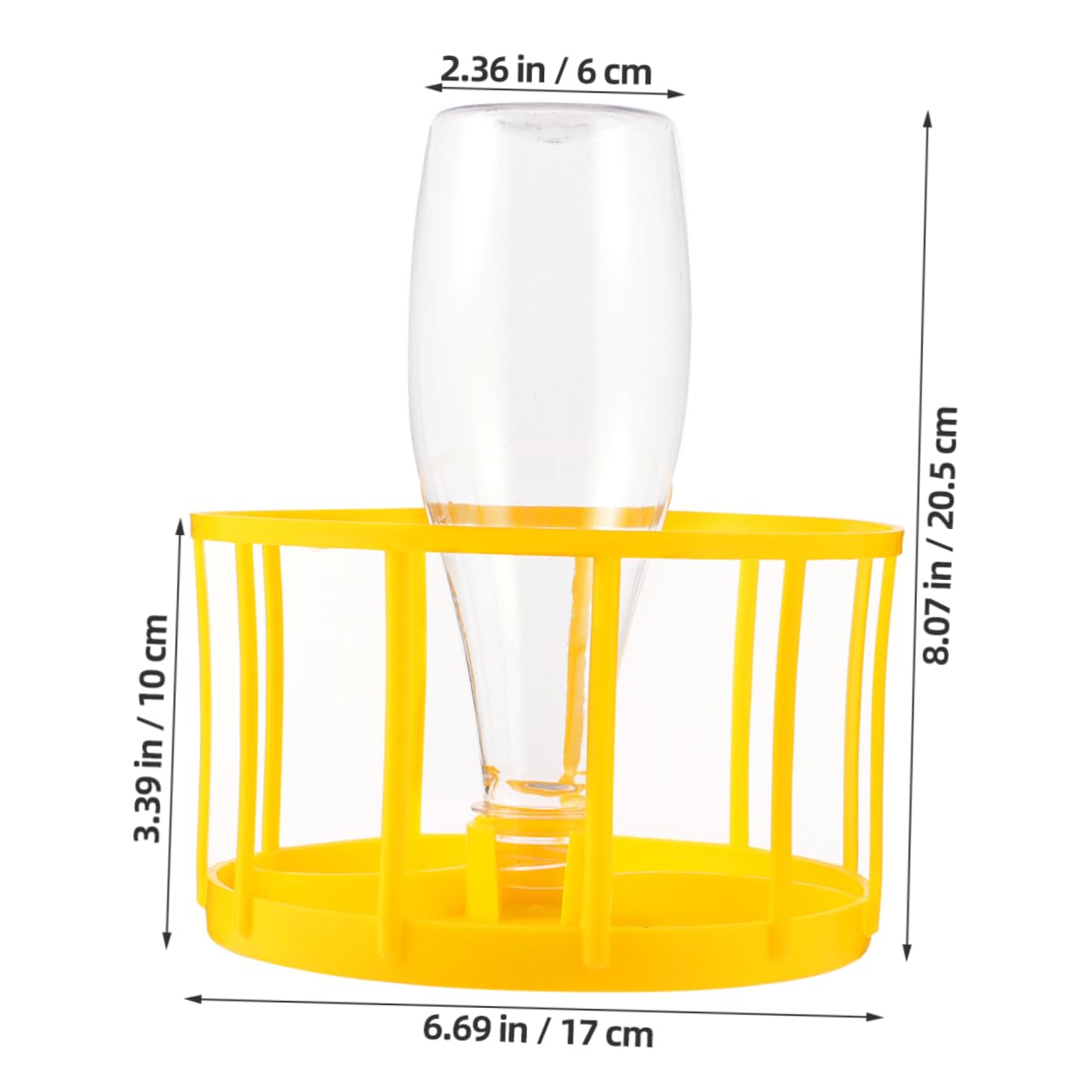 ifundom Reptile Feeding Water Dispenser and Bowl for Turtles and Lizards Detachable Design Durable and Stable Base Feeding Supplies for Pet Reptiles Yellow