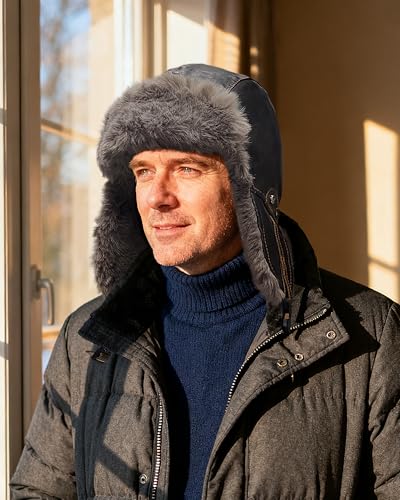 Chapka d'hiver coupe-vent et imperméable avec cache-oreilles intégrés - 4