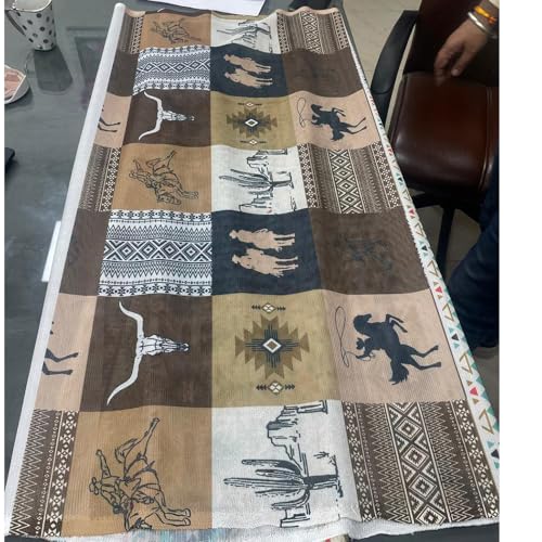 Image of HILASON Horse Fly Sheet UV Protect Breathable Mesh Bug Mosquito Spring | Summer Horse Fly Rug Western Cowboy Ranch Print 66 inch