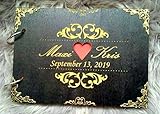  A5 Fotoalbum Gästebuch Holz Hochzeit Wunschgravur -text Geburtstag Liebe 100 Seiten personalisiert